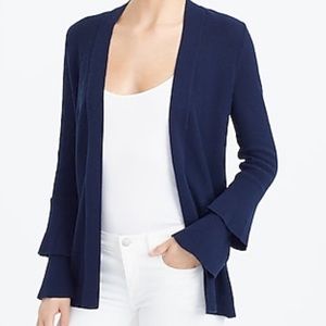 J. Crew Navy Bell Sleeve Open Cardigan